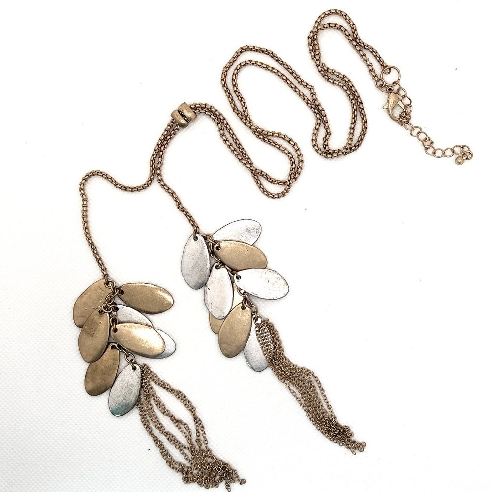 Stunning Gold and Silver Tone Necklace